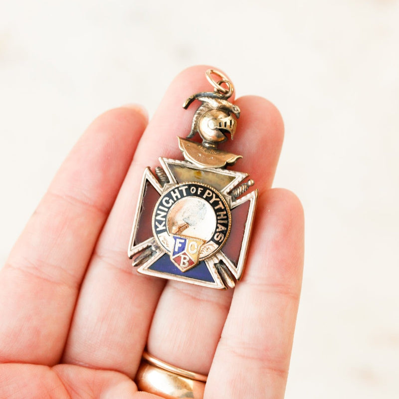 Victorian "Knight of Pythias" Charm