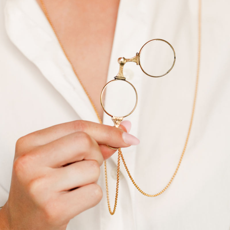 Victorian Folding Lorgnette Glasses
