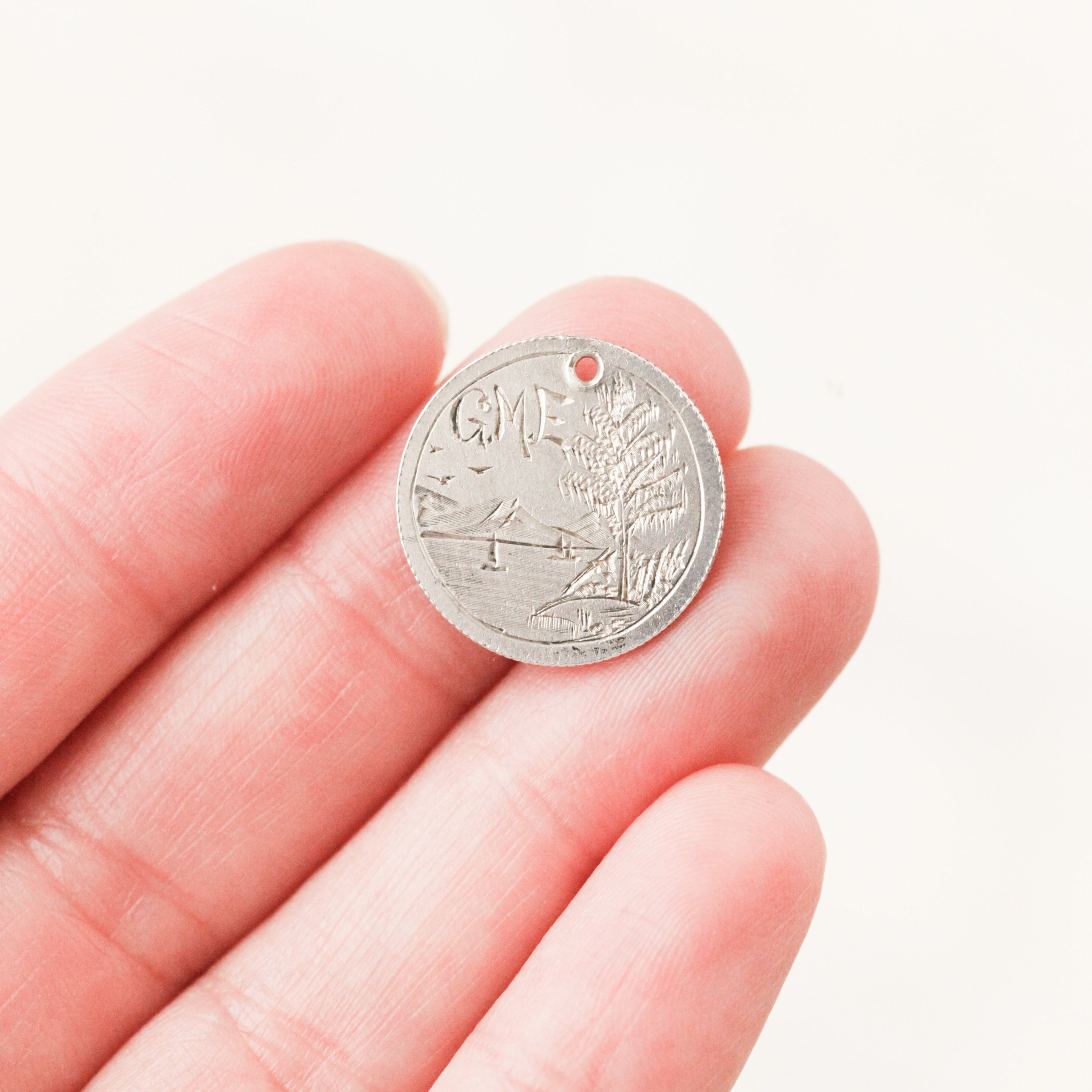 "GME" Landscape Love Token Charm