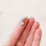 Georgian Black Dot Paste Rivière Pendant