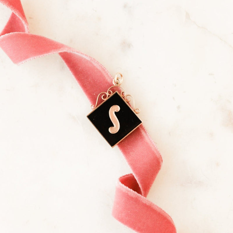 Victorian "S" Society Charm