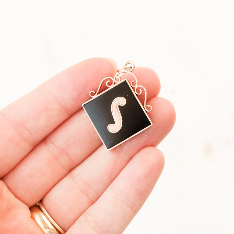 Victorian "S" Society Charm