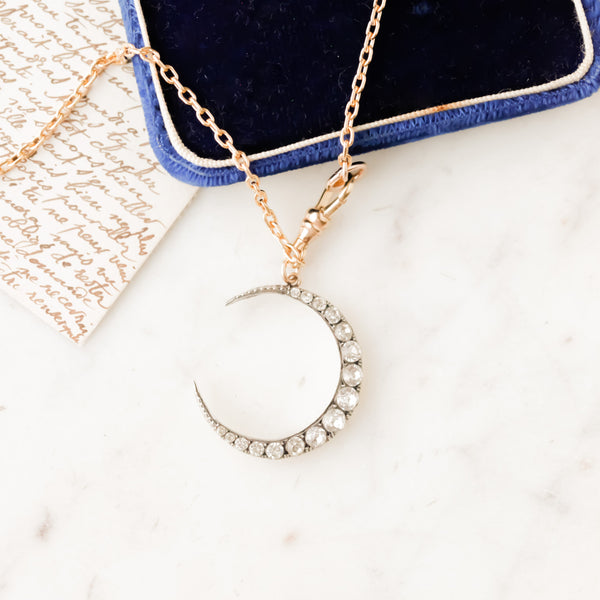 Amelia Edwardian Crescent Pendant
