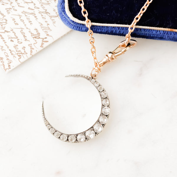 Amelia Edwardian Crescent Pendant