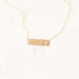 "GAW" Floral Initial Pendant