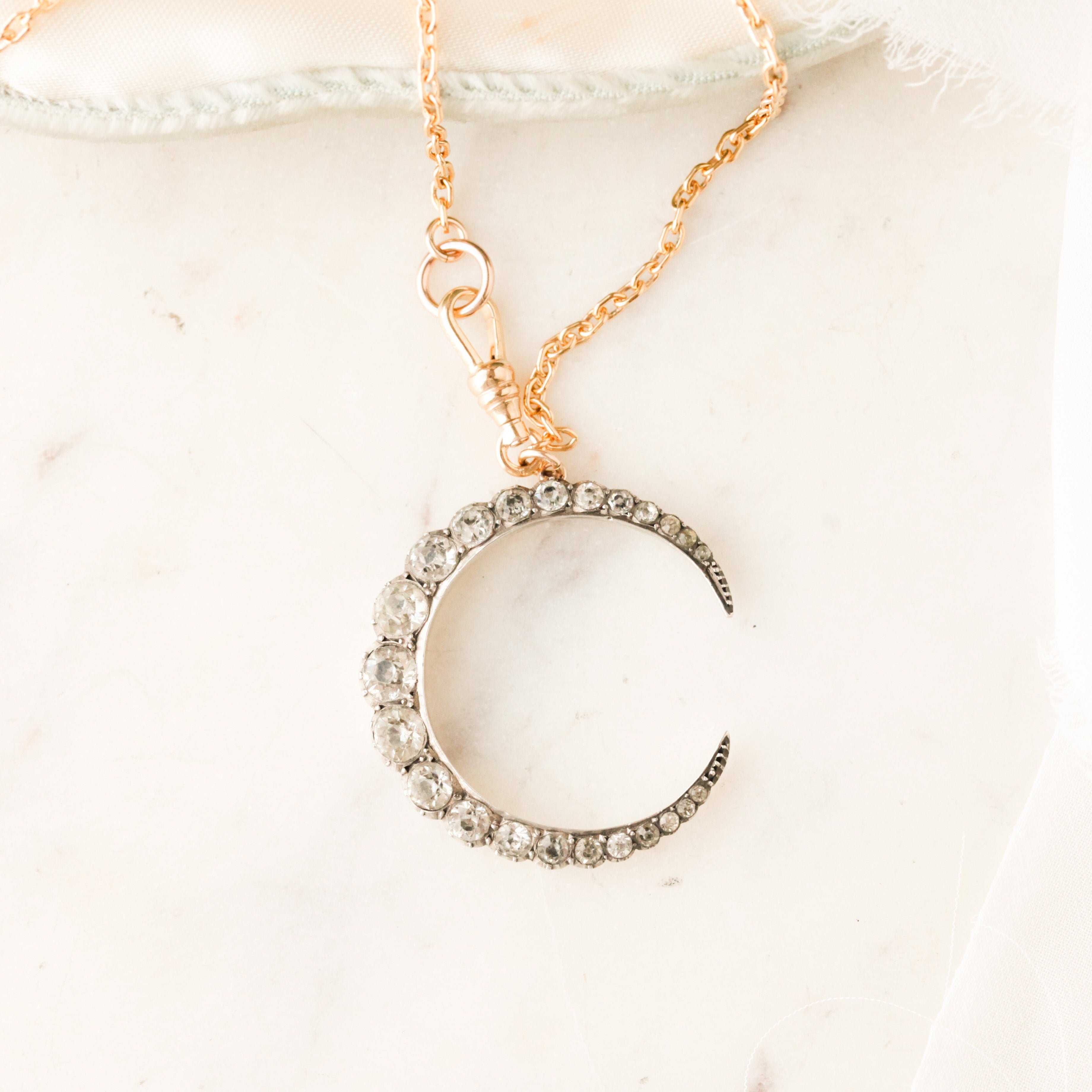 Chessie Edwardian Crescent Necklace
