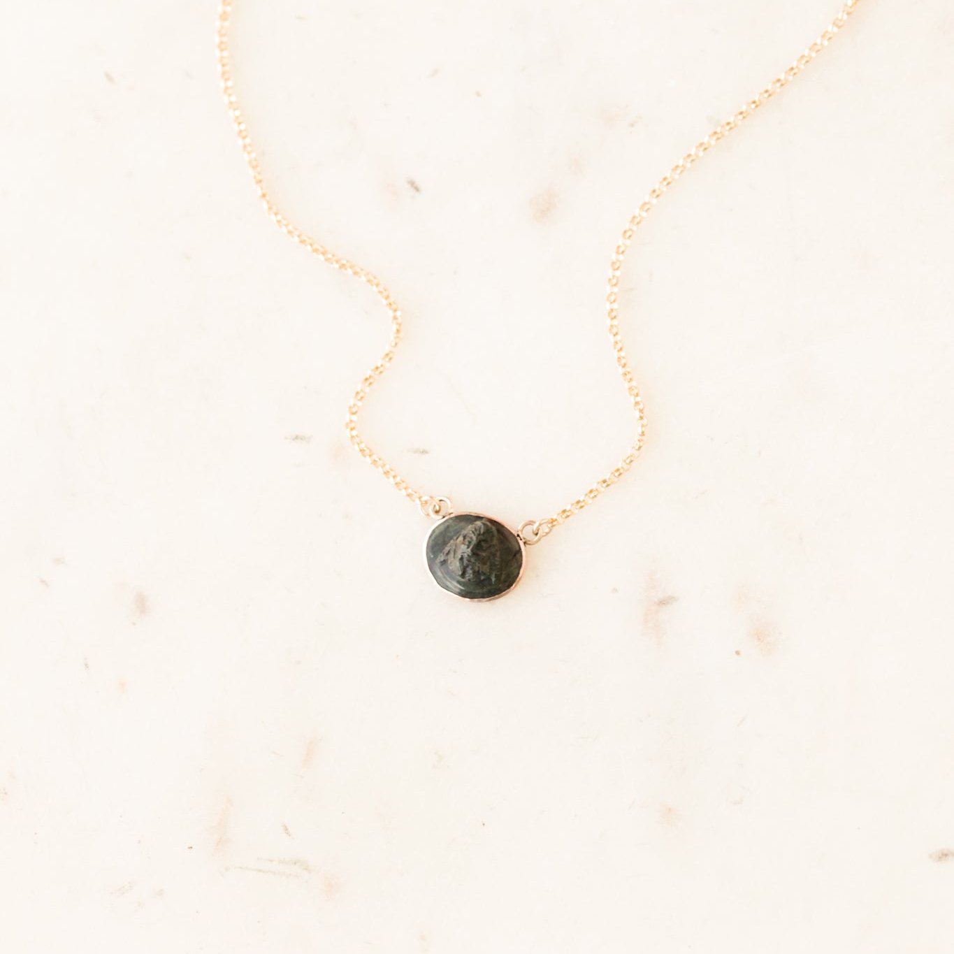 Petite Lava Cameo Pendant