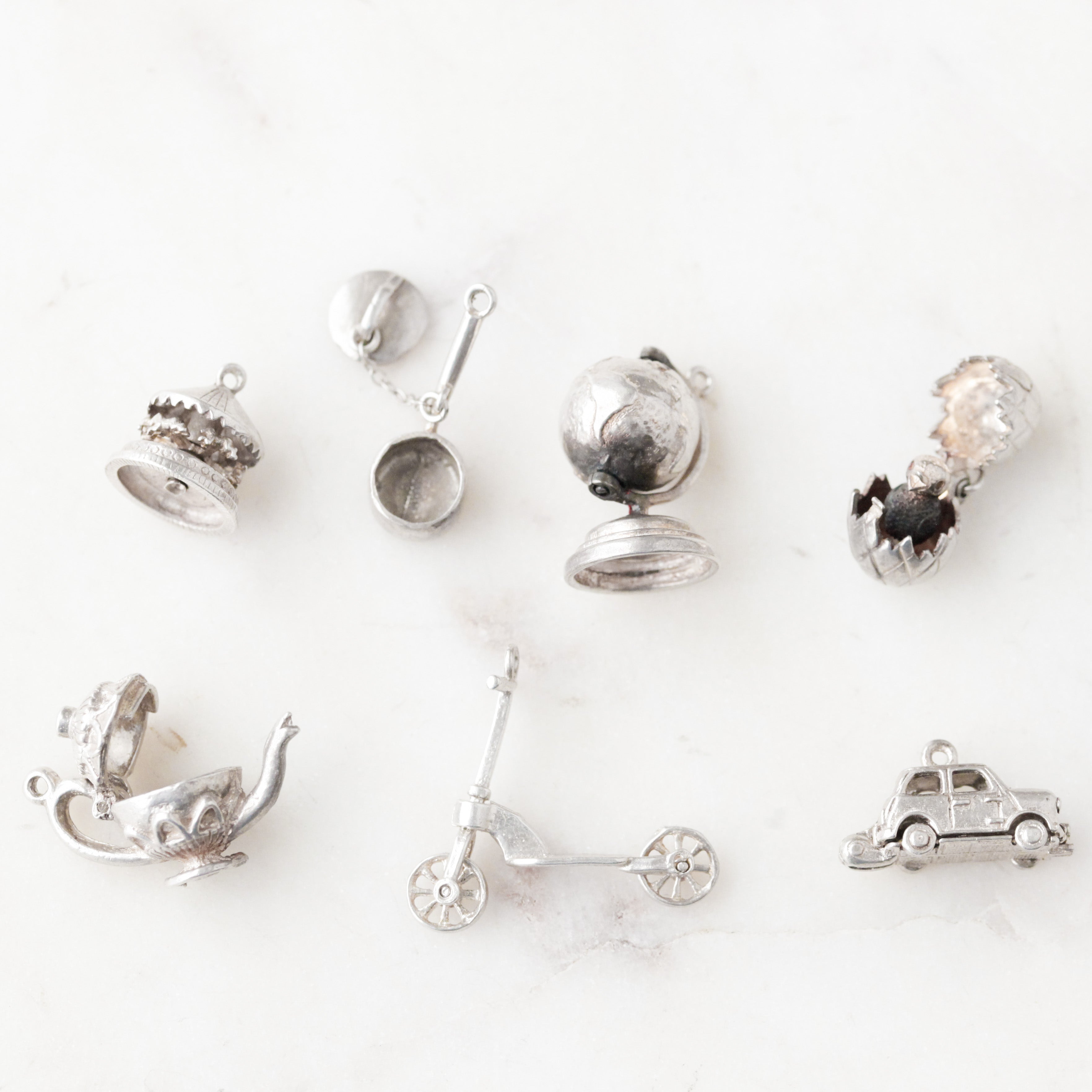 Silver Hinged Collector's Charms