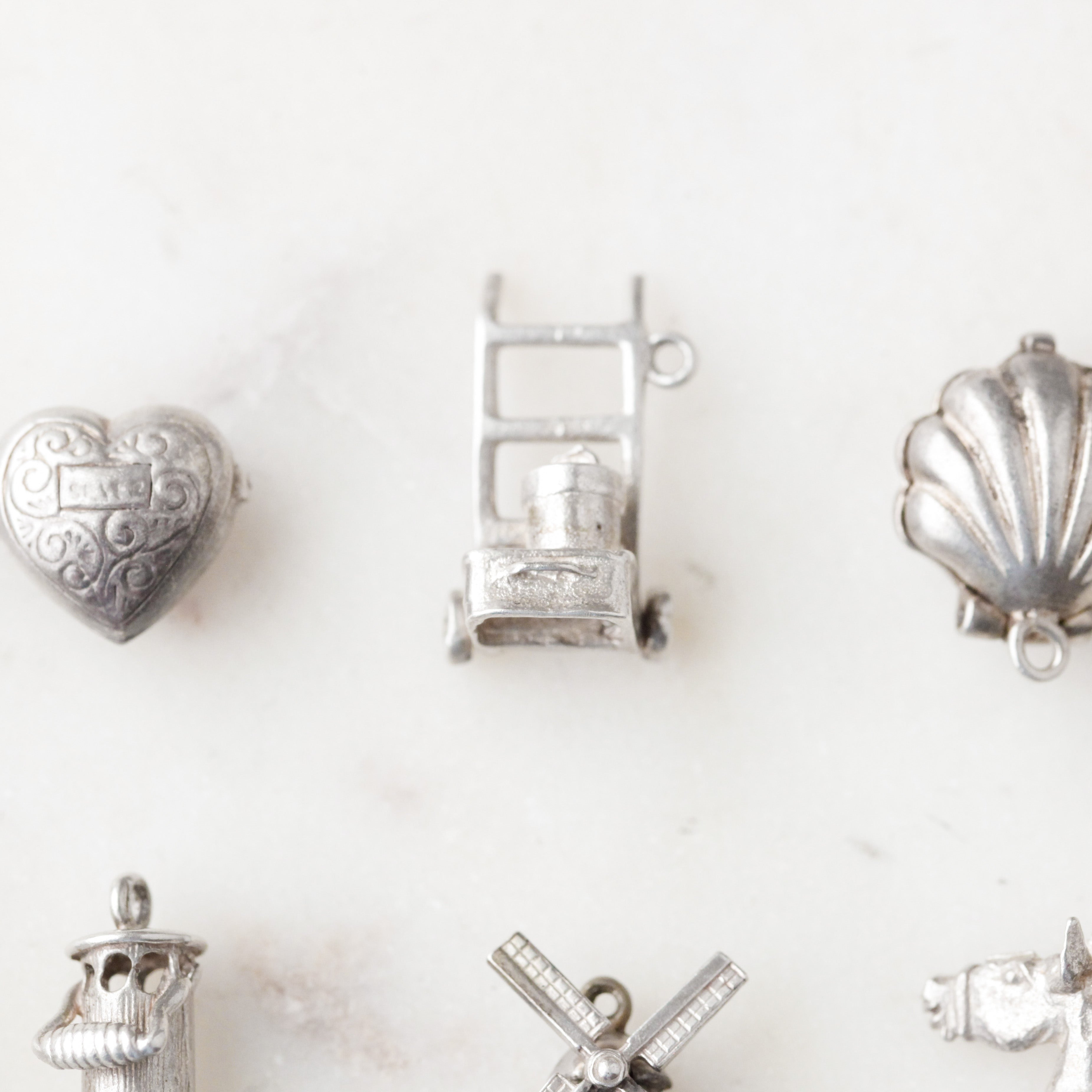 Silver Hinged Collector's Charms