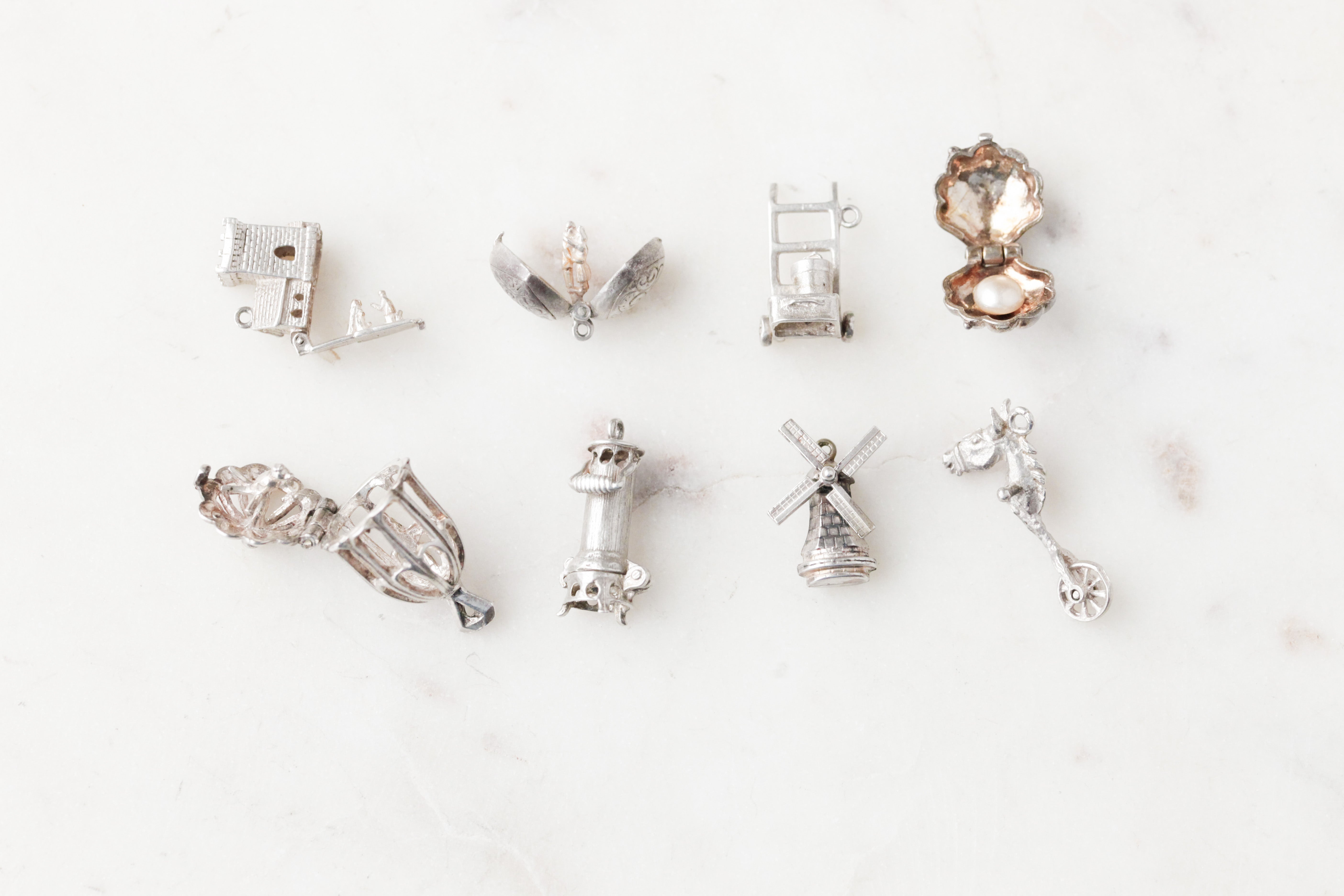 Silver Hinged Collector's Charms