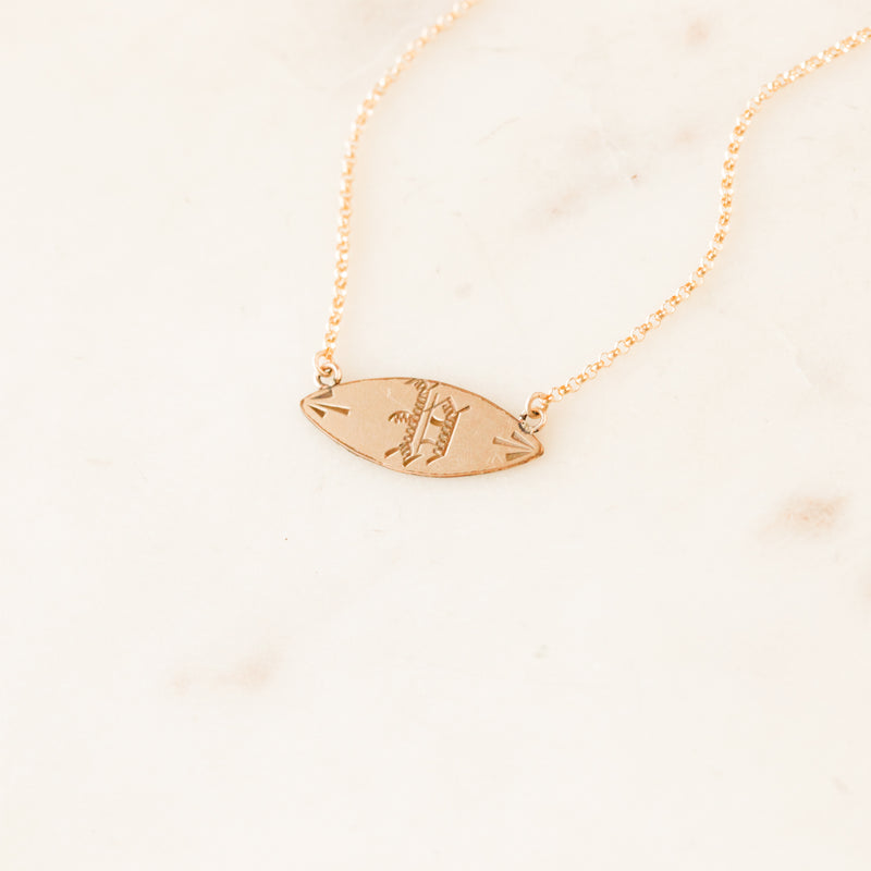 Victorian Engraved Initial Pendants