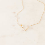 Enameled Chick + Pearl Necklace