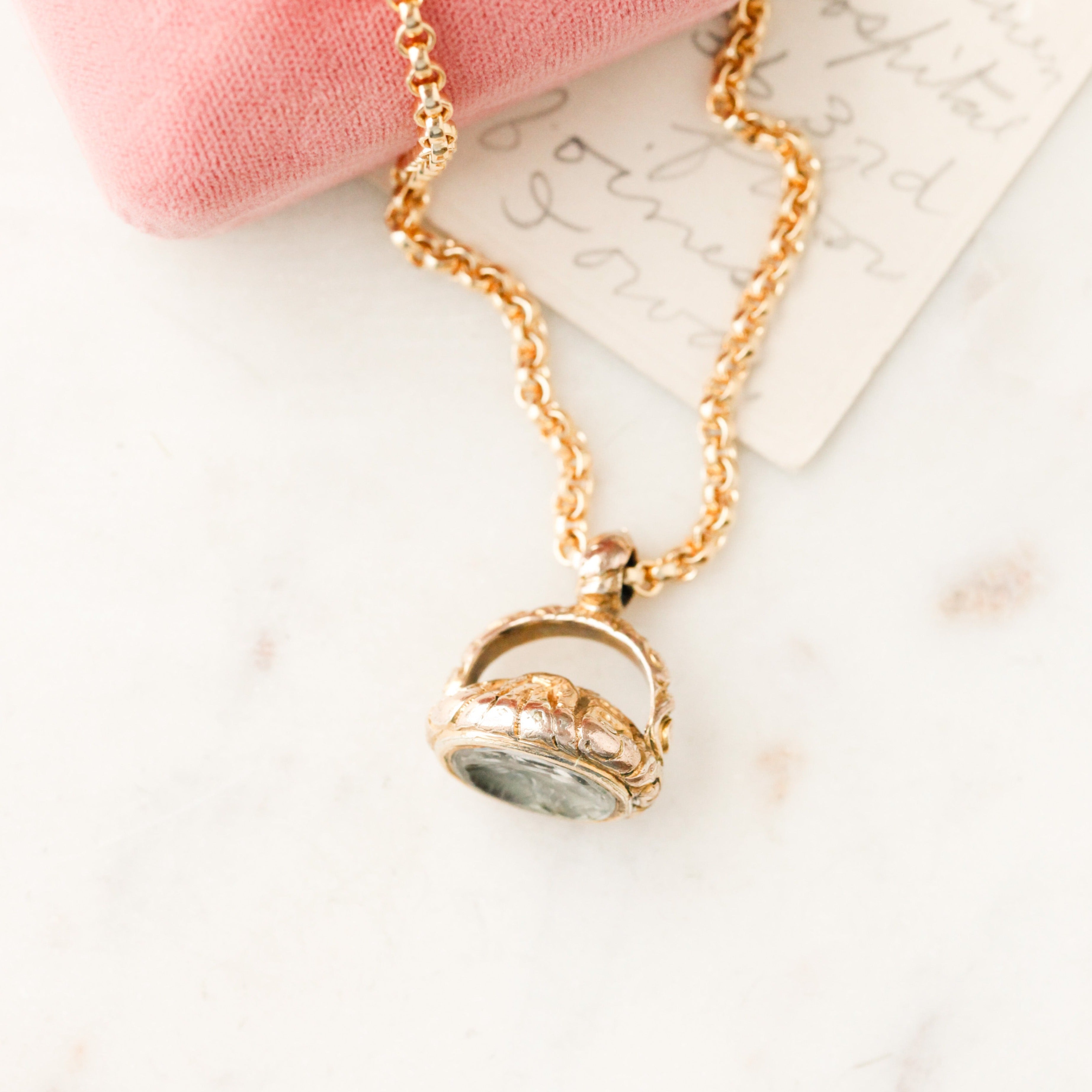 Elizabeth Intaglio Pendant