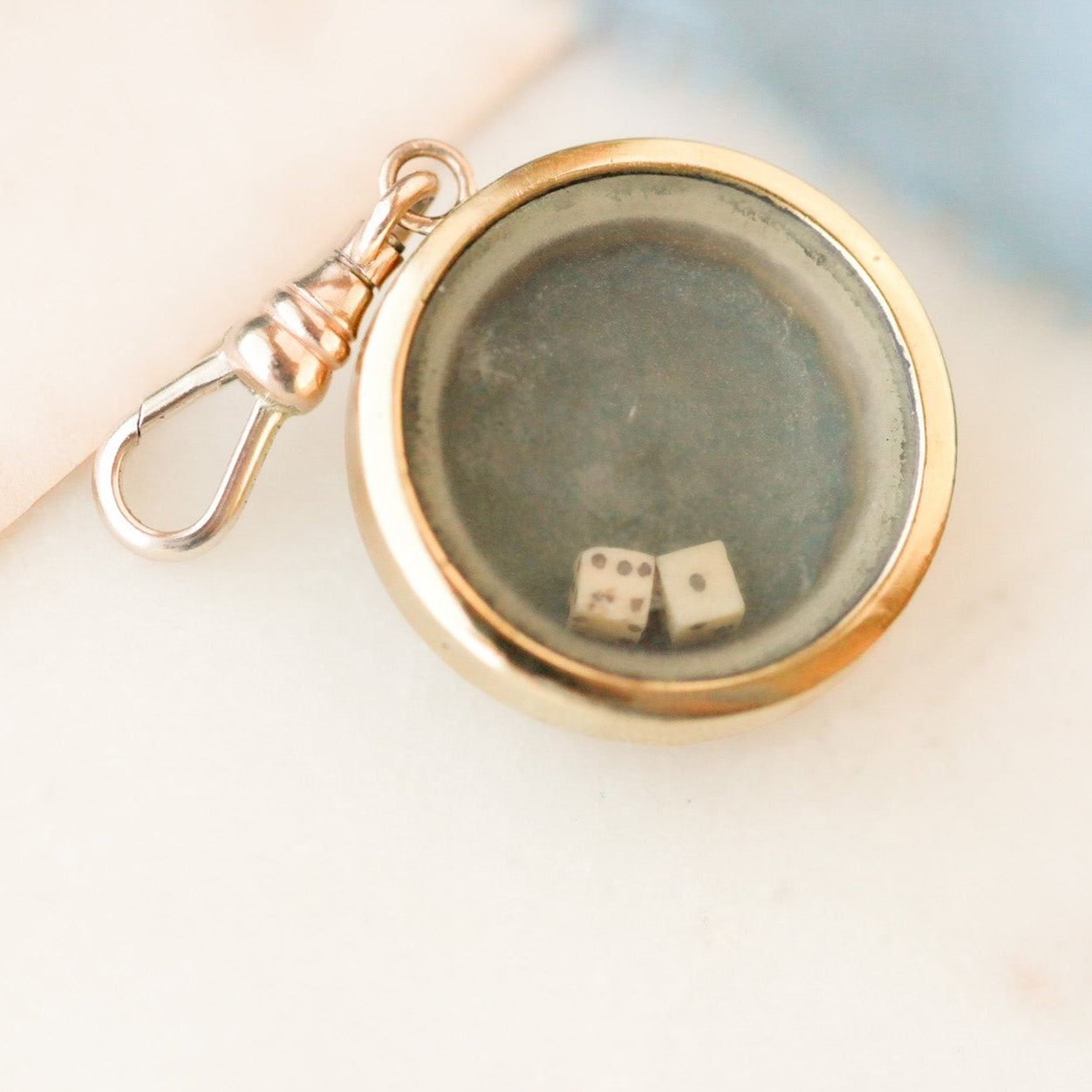 Gambler Rolling Dice Charm
