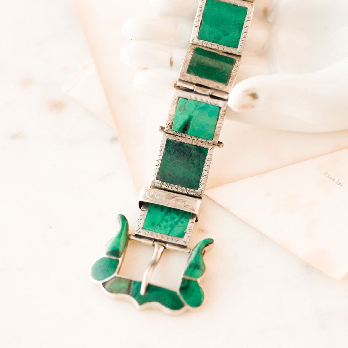 Serena Malachite Buckle Bracelet
