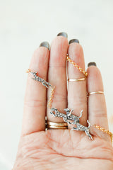 The Chase: Fox & Hound Diamond Necklace