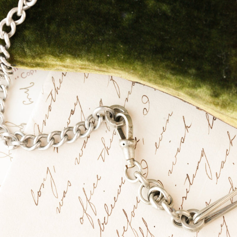 Holland Silver Watch Chain Necklace