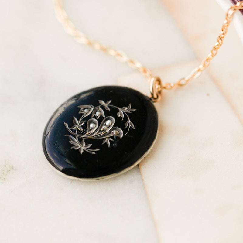 Meridee Enameled Picture Pendant