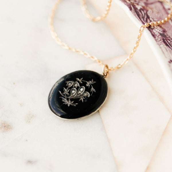 Meridee Enameled Picture Pendant