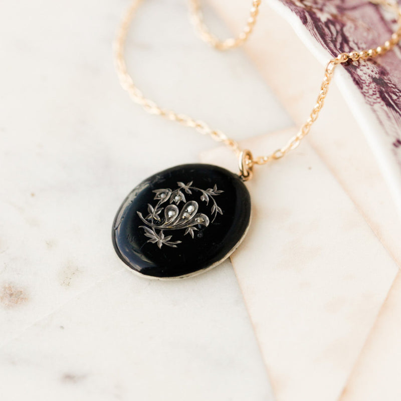 Meridee Enameled Picture Pendant