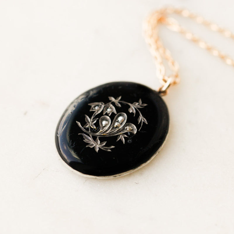 Meridee Enameled Picture Pendant
