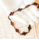 Françoise Bohemian Garnet Bracelet