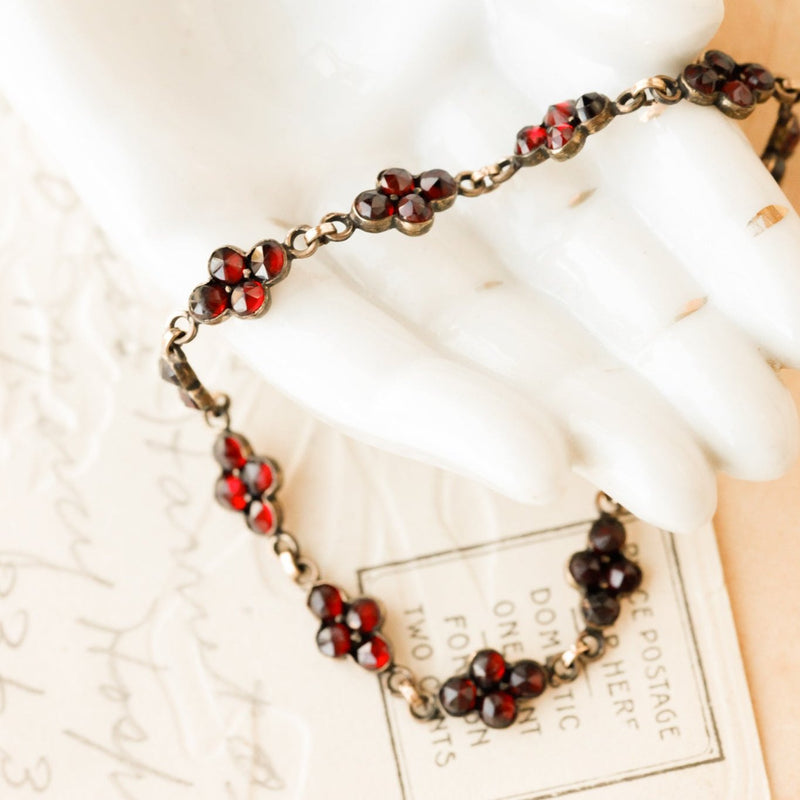 Françoise Bohemian Garnet Bracelet