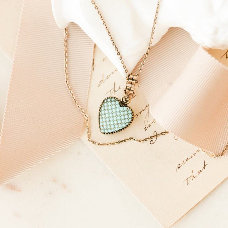 Sophia Turquoise Heart Pendant