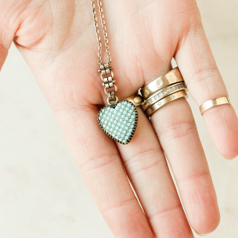 Sophia Turquoise Heart Pendant