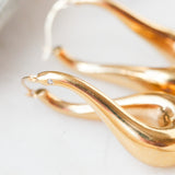 Modern Hugo 14k Gold Earrings