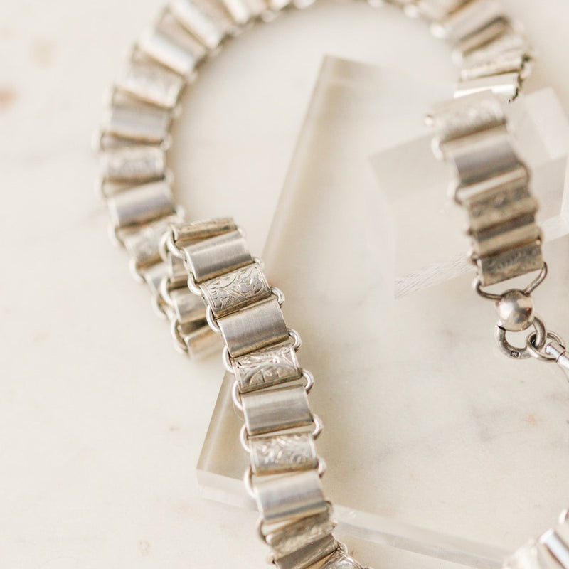 Bella Sterling Floral Necklace
