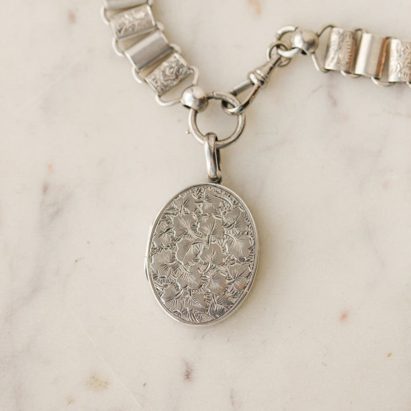 Bella Sterling Floral Necklace