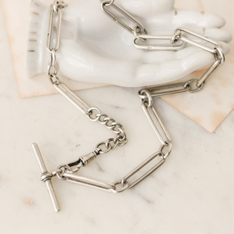 Sterling Albert Toggle Necklace
