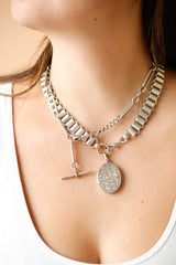 Bella Sterling Floral Necklace