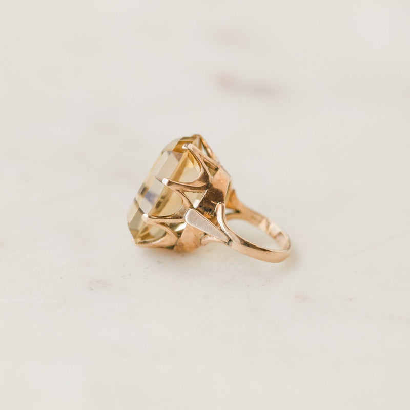 Chloe Citrine Statement Ring