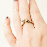 Ebrim Gilded Serpent Ring
