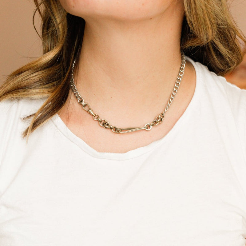 Holland Silver Watch Chain Necklace Glen Effie