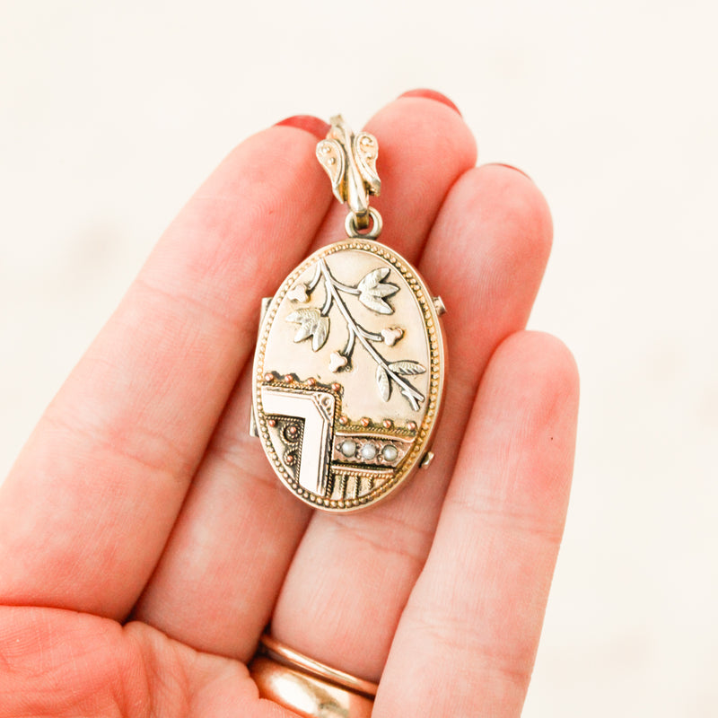 Victorian Floral Locket