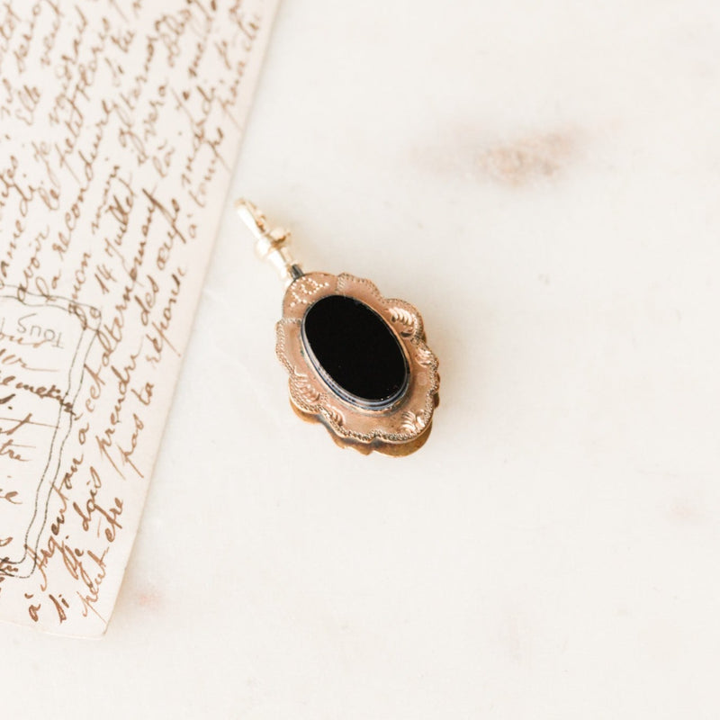 Wyatt Agate Locket Pendant
