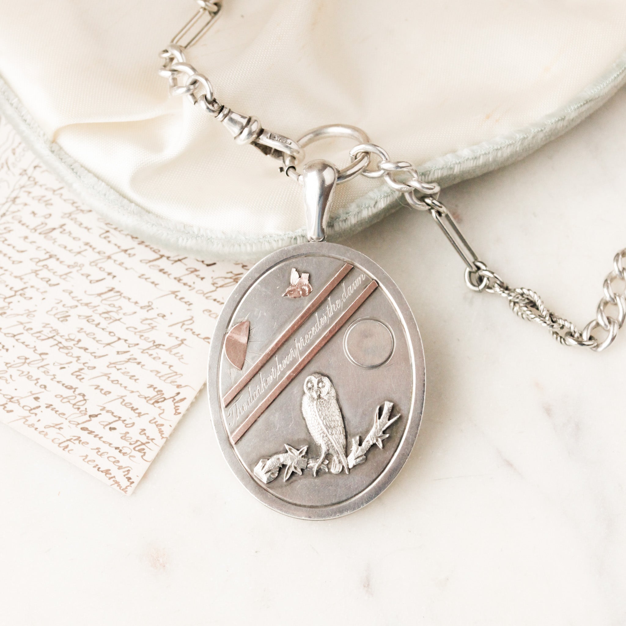 "The Darkest Hour Proceeds The Dawn" Necklace