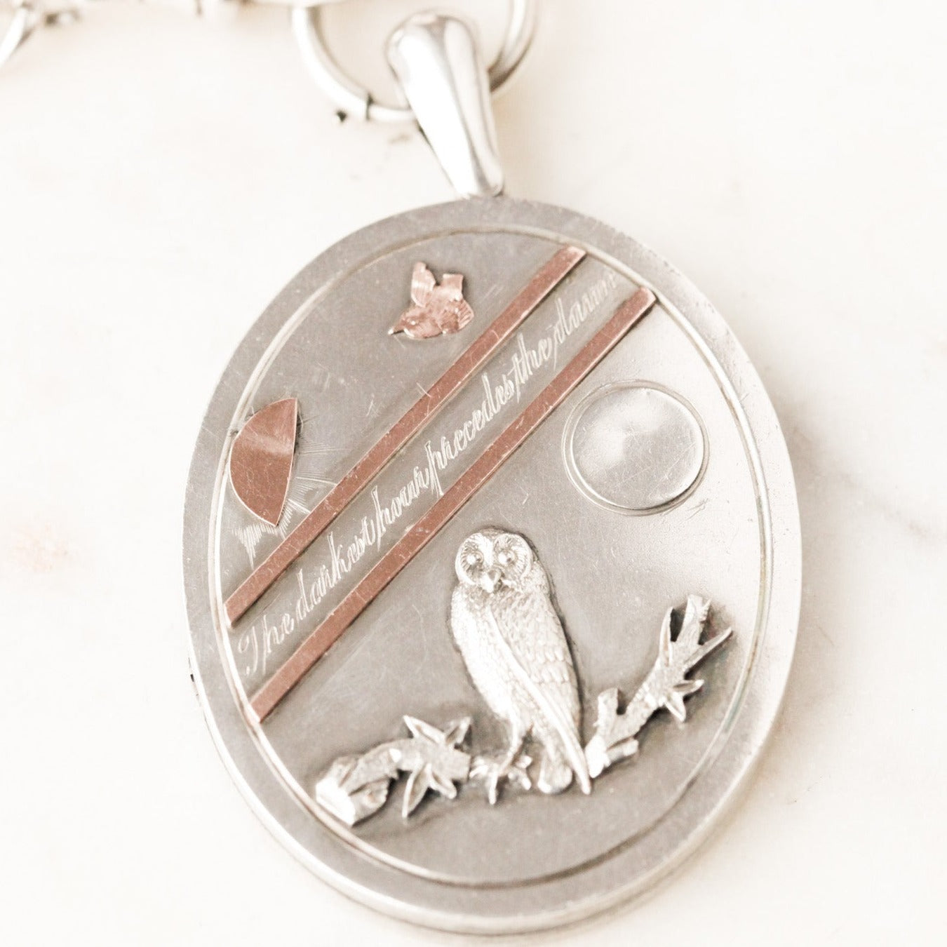 "The Darkest Hour Proceeds The Dawn" Necklace