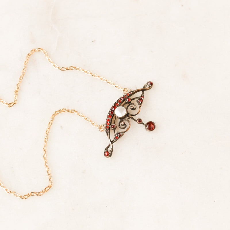 Perrie Bohemian Garnet Pendant