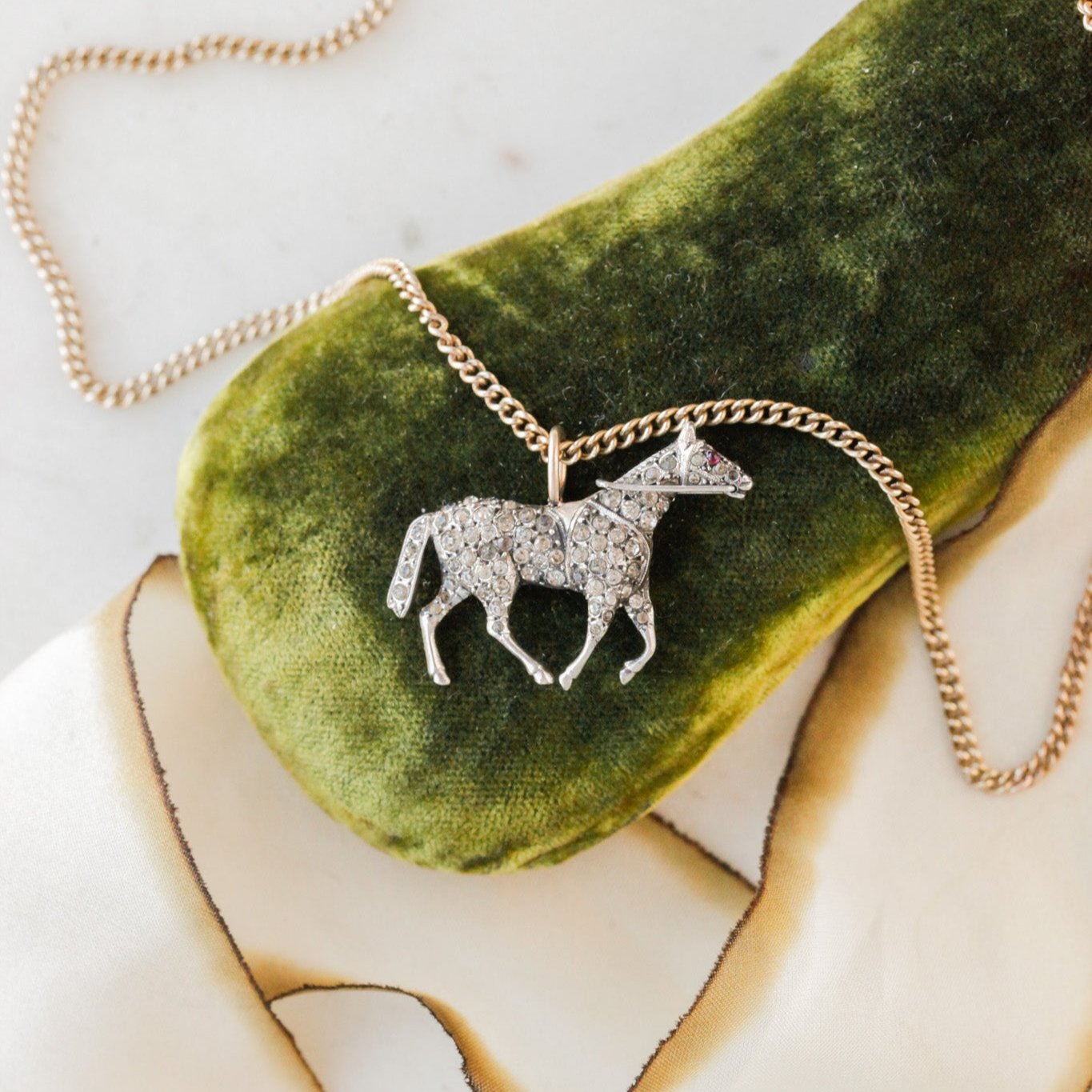 Davis Deco Equestrian Pendant