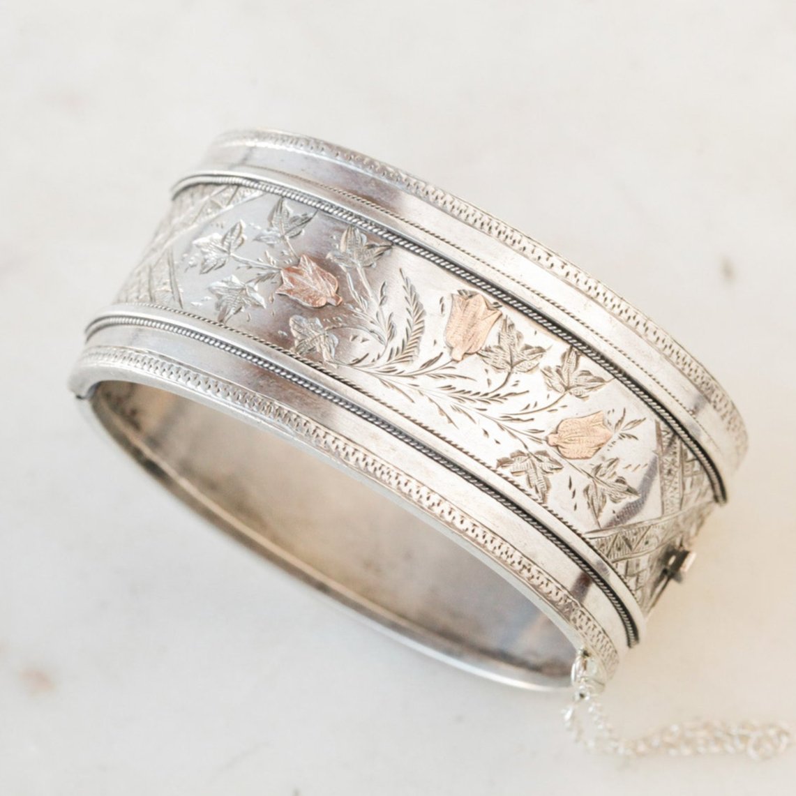 "Xmas 1883" Silver Bangle
