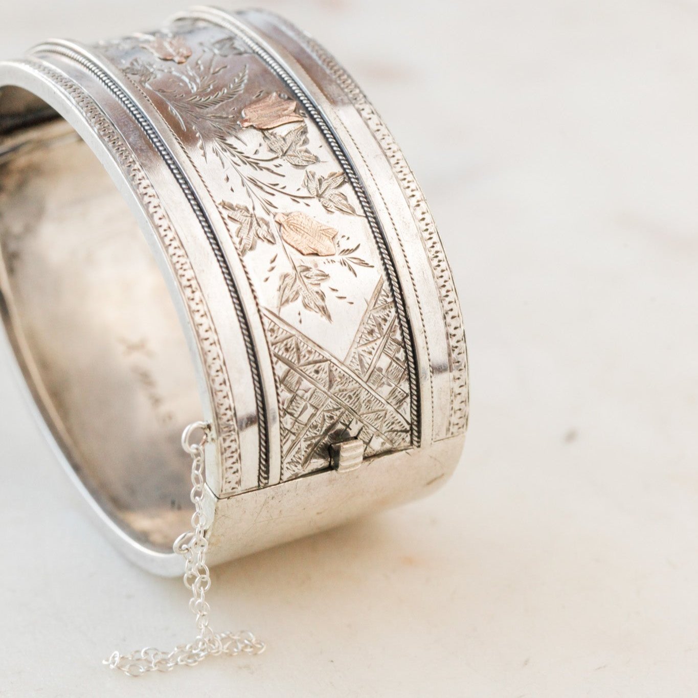 "Xmas 1883" Silver Bangle