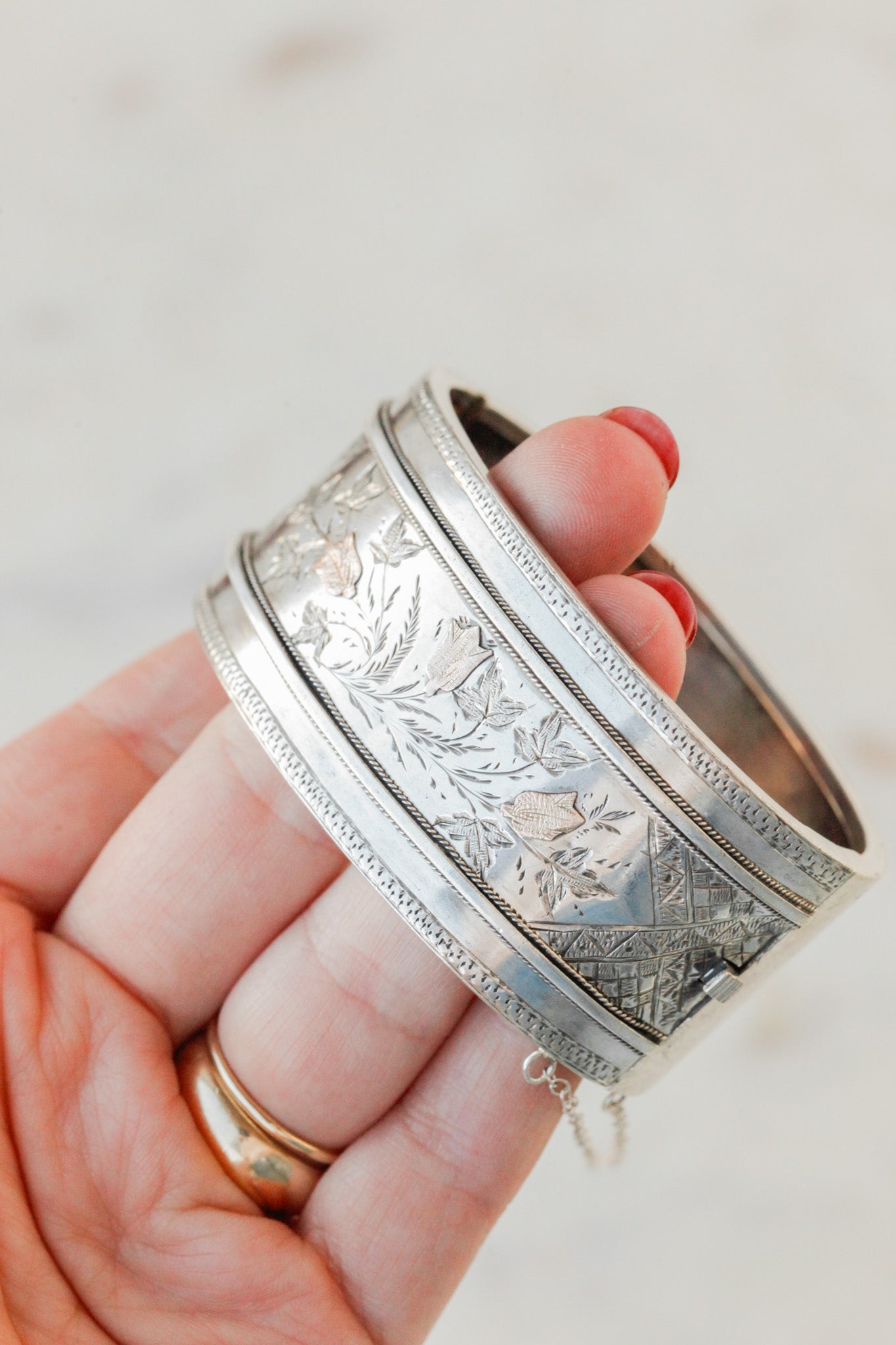 "Xmas 1883" Silver Bangle