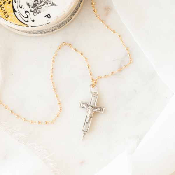 Antique Hidden Compartment Cross Pendant Glen Effie