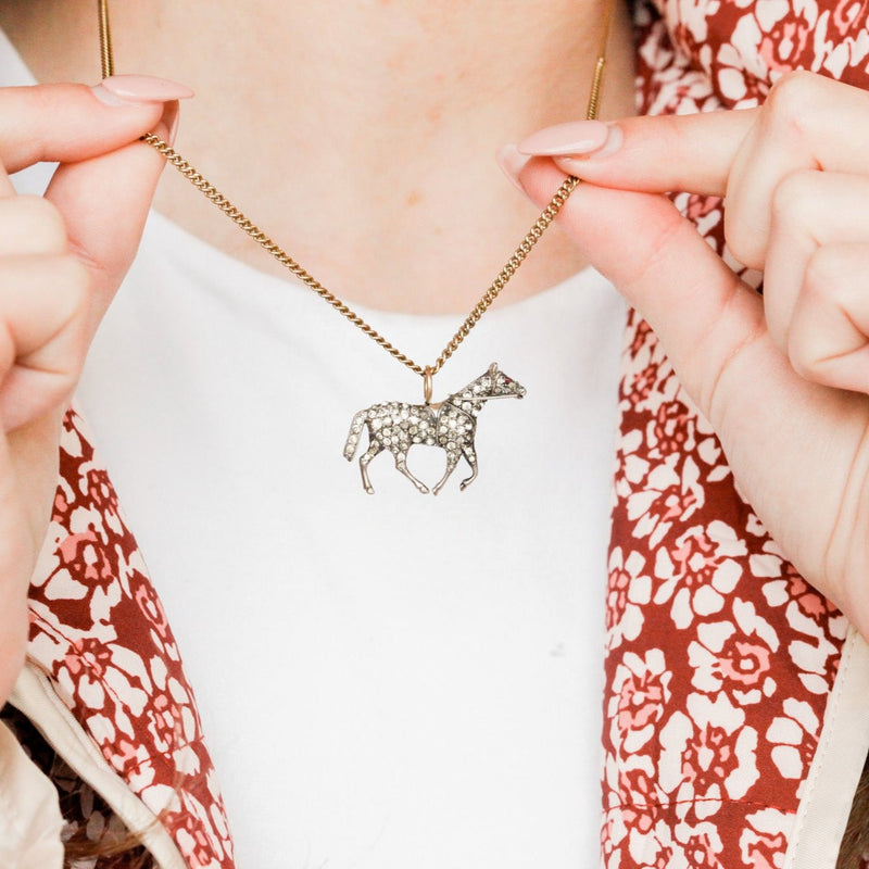 Davis Deco Equestrian Pendant