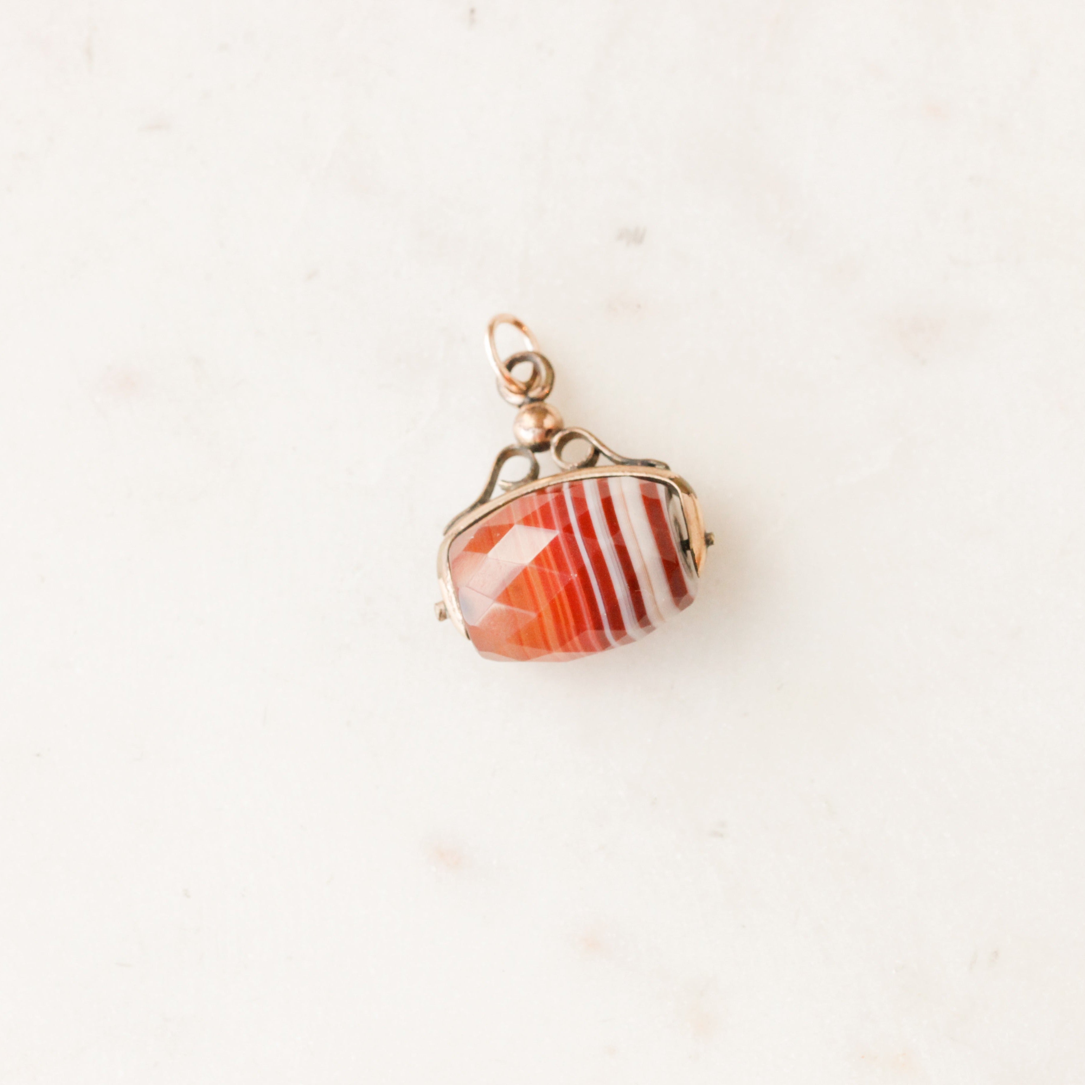 Banded Agate Spinner Charm