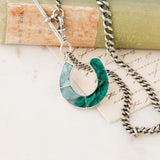 Ferrer Malachite Horseshoe Necklace